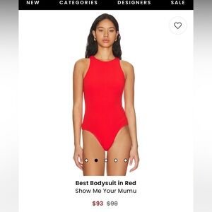 Show Me Your Mumu Red Body suit